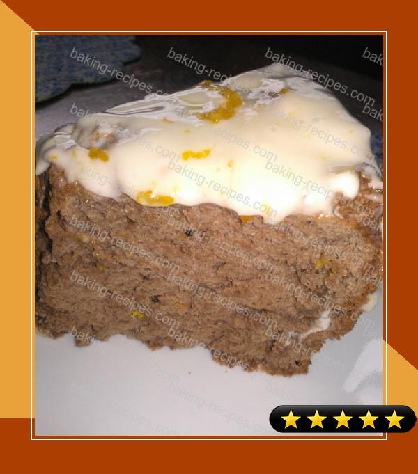 Chocolate ANGEL FOOD Cake (Orange Glaze) recipe