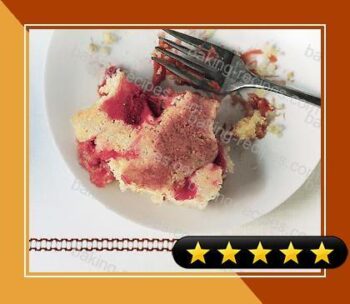 Rhubarb Strawberry Pudding Cake recipe