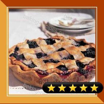 Lattice-Topped Blueberry Pie recipe
