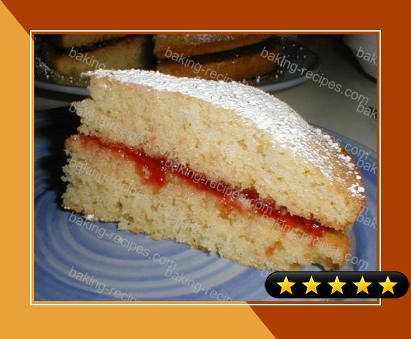 Traditional British Victorian Sandwich Sponge Cake recipe