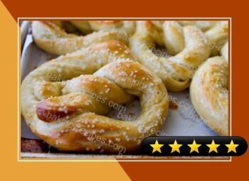 Soft and Chewy Salted Buttered Pretzels recipe
