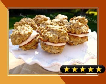 Pumpkin Oatmeal Whoopie Pies with Chai Cream Cheese Filling recipe