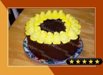 Peeps Sunflower Cake recipe