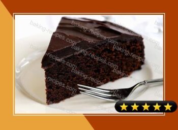 Glazed Flourless Chocolate Cake recipe