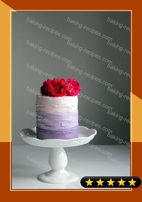 Purple Ombre Cake with Blackberry Compote recipe