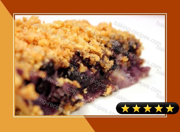 No Crust Blueberry Pie With Crumble Topping recipe