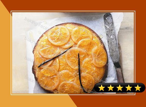 Donna Hay's sticky orange and vanilla upside-down cake recipe recipe