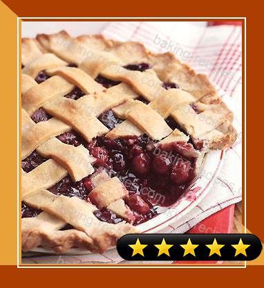 Lattice-Topped Triple-Cherry Pie recipe