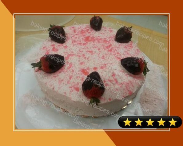 Fresh Strawberry Chiffon Layer Cake with Chocolate and Strawberry Whipped Cream recipe
