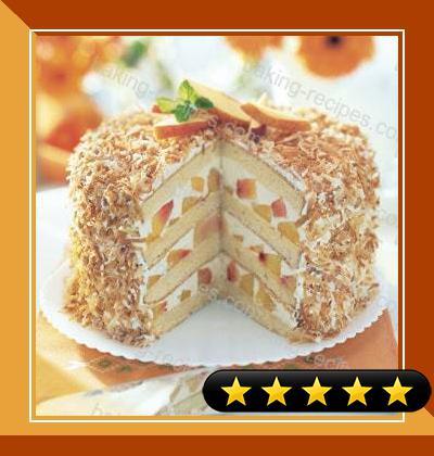 Coconut-Peach Layer Cake recipe