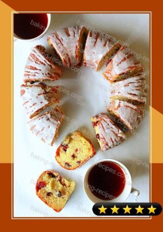 Orange Cranberry Bundt Cake with Orange Glaze recipe