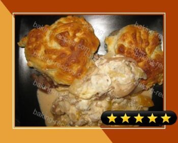 Biscuit Chicken Potato Pie recipe