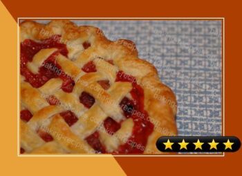 Lattice-Topped Strawberry Rhubarb Pie recipe
