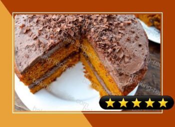 Pumpkin Cake with Mexican Chocolate Whipped Cream recipe