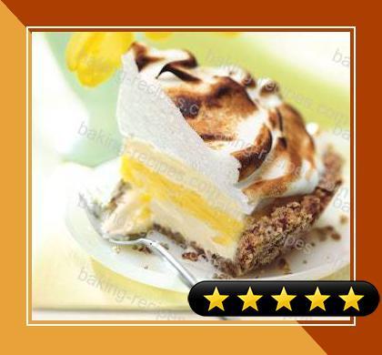 Lemon Meringue Ice Cream Pie in Toasted Pecan Crust recipe