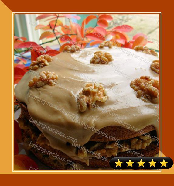 Canadian Maple Walnut Layer Cake With Fudge Frosting recipe