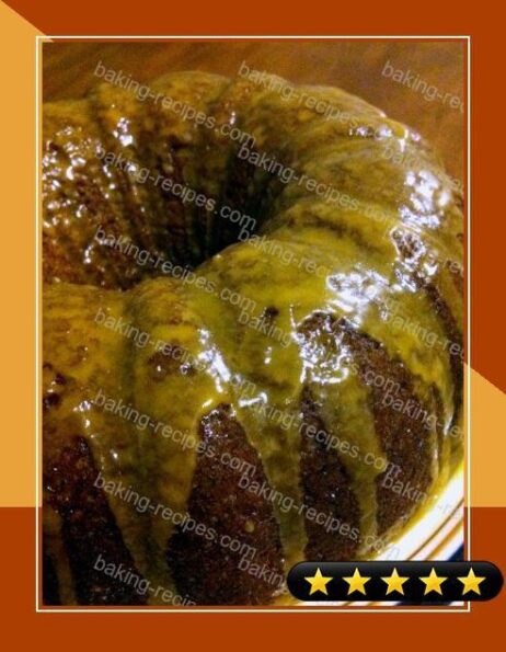 Browned Butter Pumpkin Bundt Cake with Spiced Bourbon Pumpkin Glaze recipe