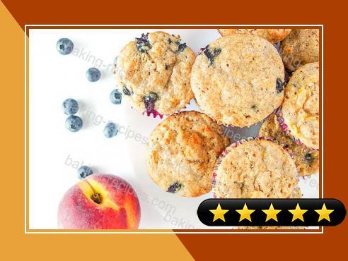 Blueberry Peach Muffins recipe