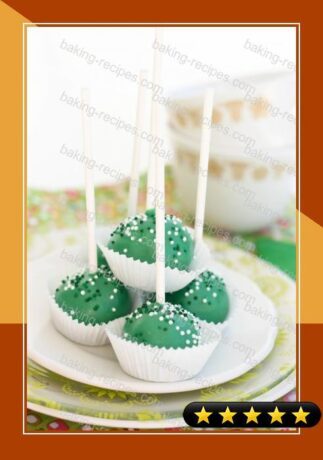 Green Velvet Cake Lollipops (Gluten-Free) recipe