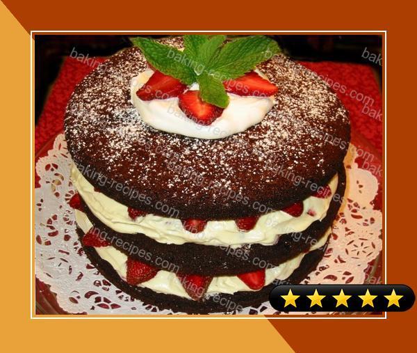 Chocolate Raspberry (Or Strawberry) Tall Cake recipe