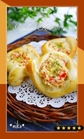 Baking at Home: Savory Rolls with Imitation Crab recipe
