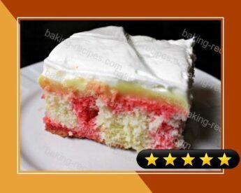 Strawberry Vanilla Pudding Poke Cake recipe