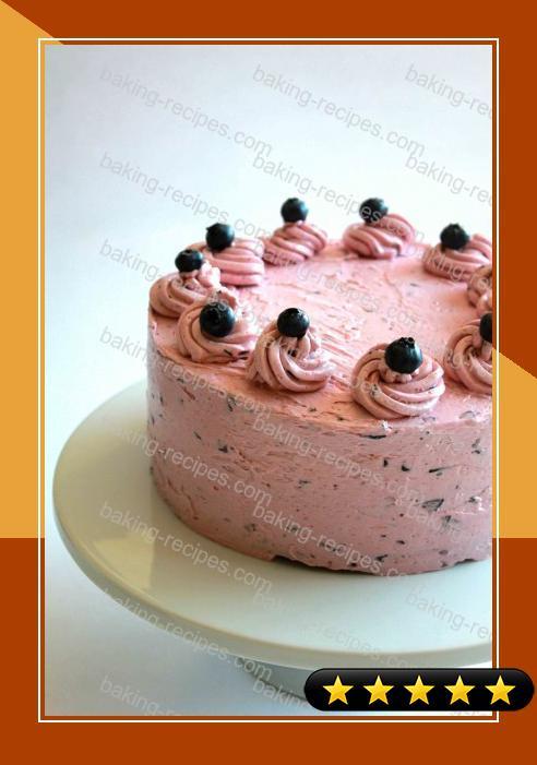 Chocolate Devils Food Cake with Blueberry Lemon Buttercream recipe