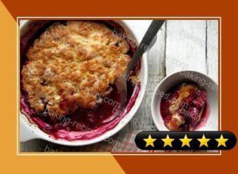Blueberry & Raspberry Baked Pudding Cake recipe