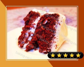 Red-ish Velvet Cake with Cream Cheese Frosting recipe