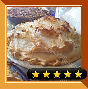 Coconut Marshmallow Cream Meringue Pie recipe