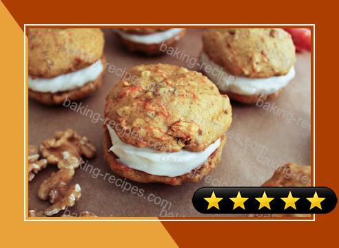 Carrot Cake Whoopie Pies with Maple Cream Cheese Frosting recipe