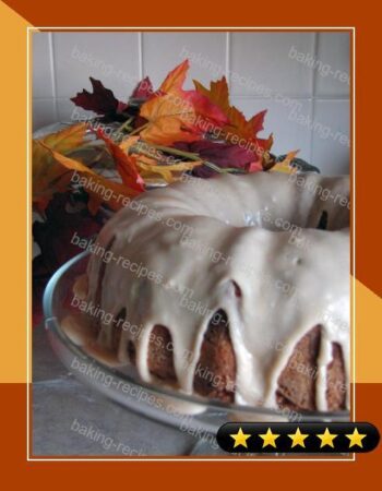 Fall Apple Cake with Caramel Icing recipe