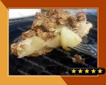 Crumble Topped Pear Pie recipe