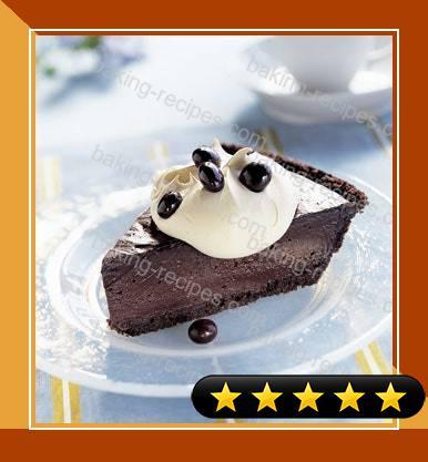 Triple-Chocolate Pudding Pie with Cappuccino Cream recipe