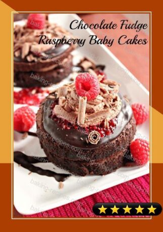 Chocolate Fudge Raspberry Baby Cakes recipe
