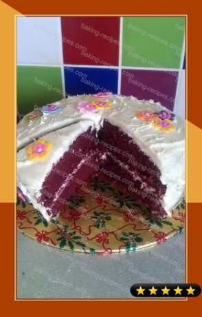 Vickys Old-Fashioned Red Velvet Cake with Cream Cheese Frosting, Dairy, Egg & Soy-Free recipe