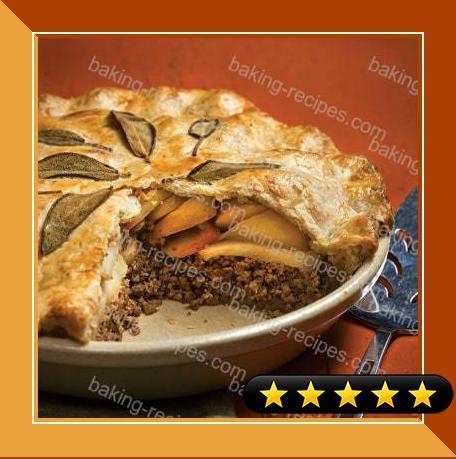 Pork and Apple Pie with Cheddar-Sage Crust recipe